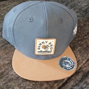 Quiksilver Kids Hat in Blue and Tan